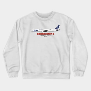 Boeing B787-9 - LOT Polish Airlines Crewneck Sweatshirt